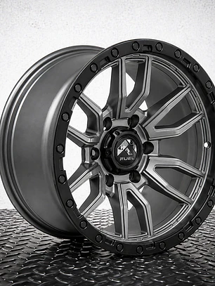 Llantas 17x9.0 6X139.7  ET-12 Fuel Gris ( 4 LLANTAS )