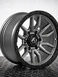 Llantas 17x9.0 6X139.7  ET-12 Fuel Gris ( 4 LLANTAS ) - Miniatura 2