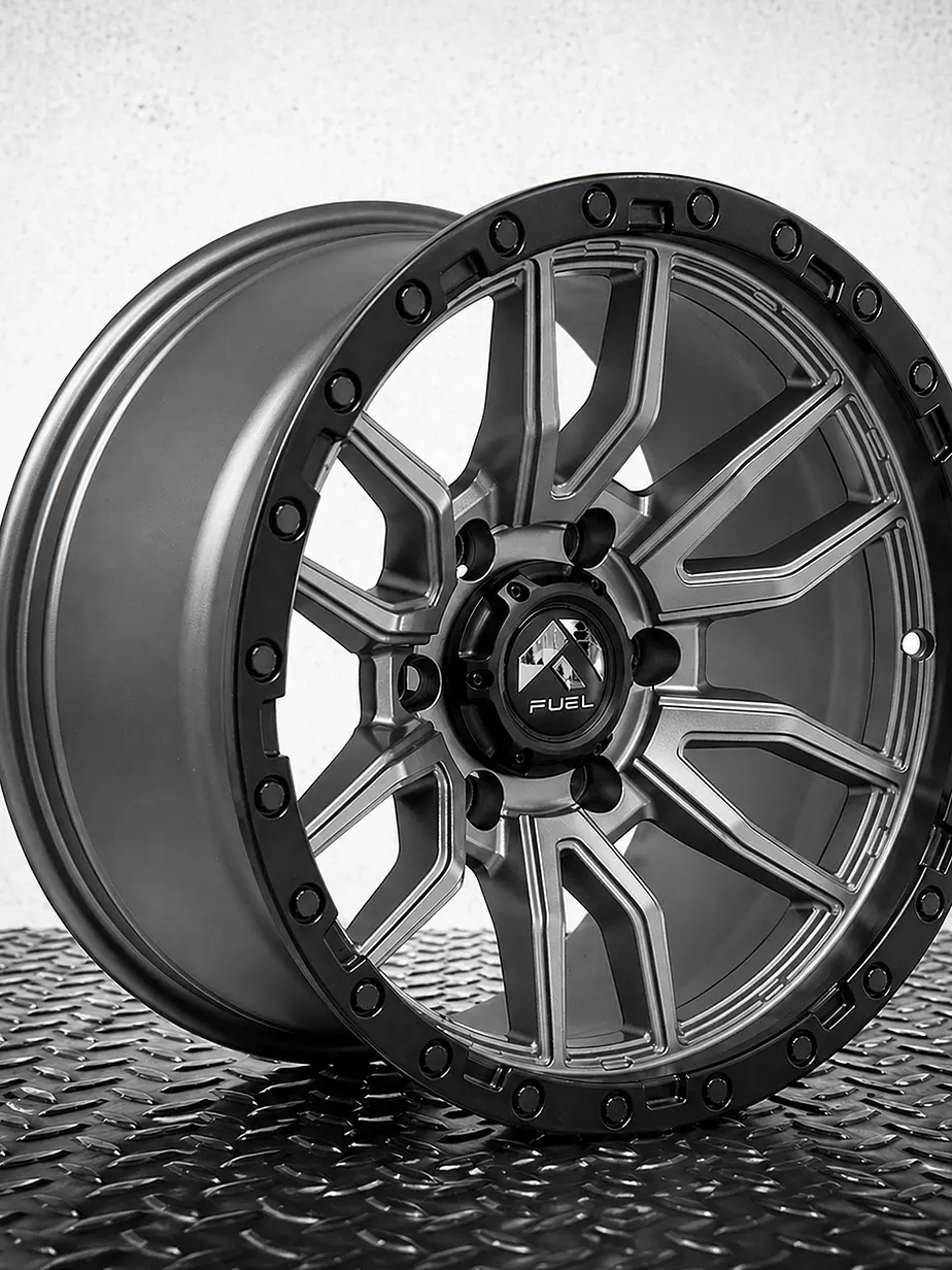 Llantas 17x9.0 6X139.7  ET-12 Fuel Gris ( 4 LLANTAS ) 1