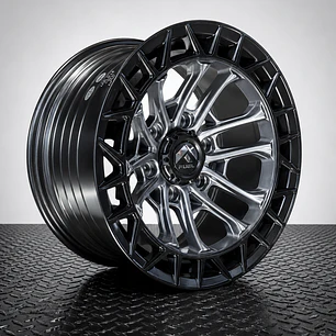 LLANTAS 17X9 6X139.7 FUEL ET 0 GRIS/NEGRO MATE GLOSS 