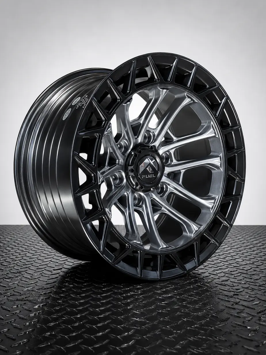LLANTAS 17X9 6X139.7 FUEL ET 0 GRIS/NEGRO MATE GLOSS  1