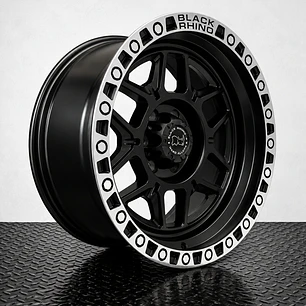 LLANTAS 17X9 6X114 ET 10 BLACKRHINO NEGRO/CROMADO