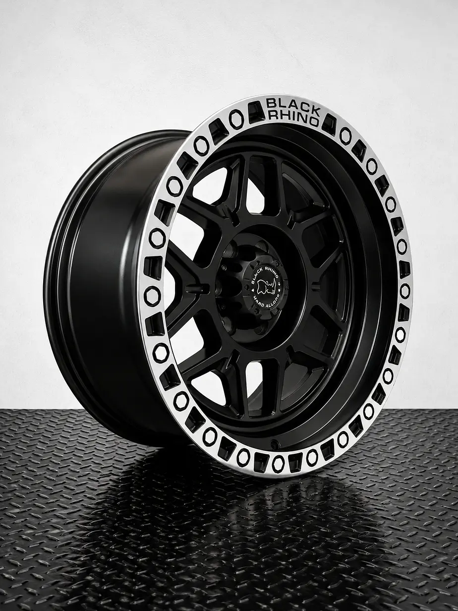 LLANTAS 17X9 6X114 ET 10 BLACKRHINO NEGRO/CROMADO 1