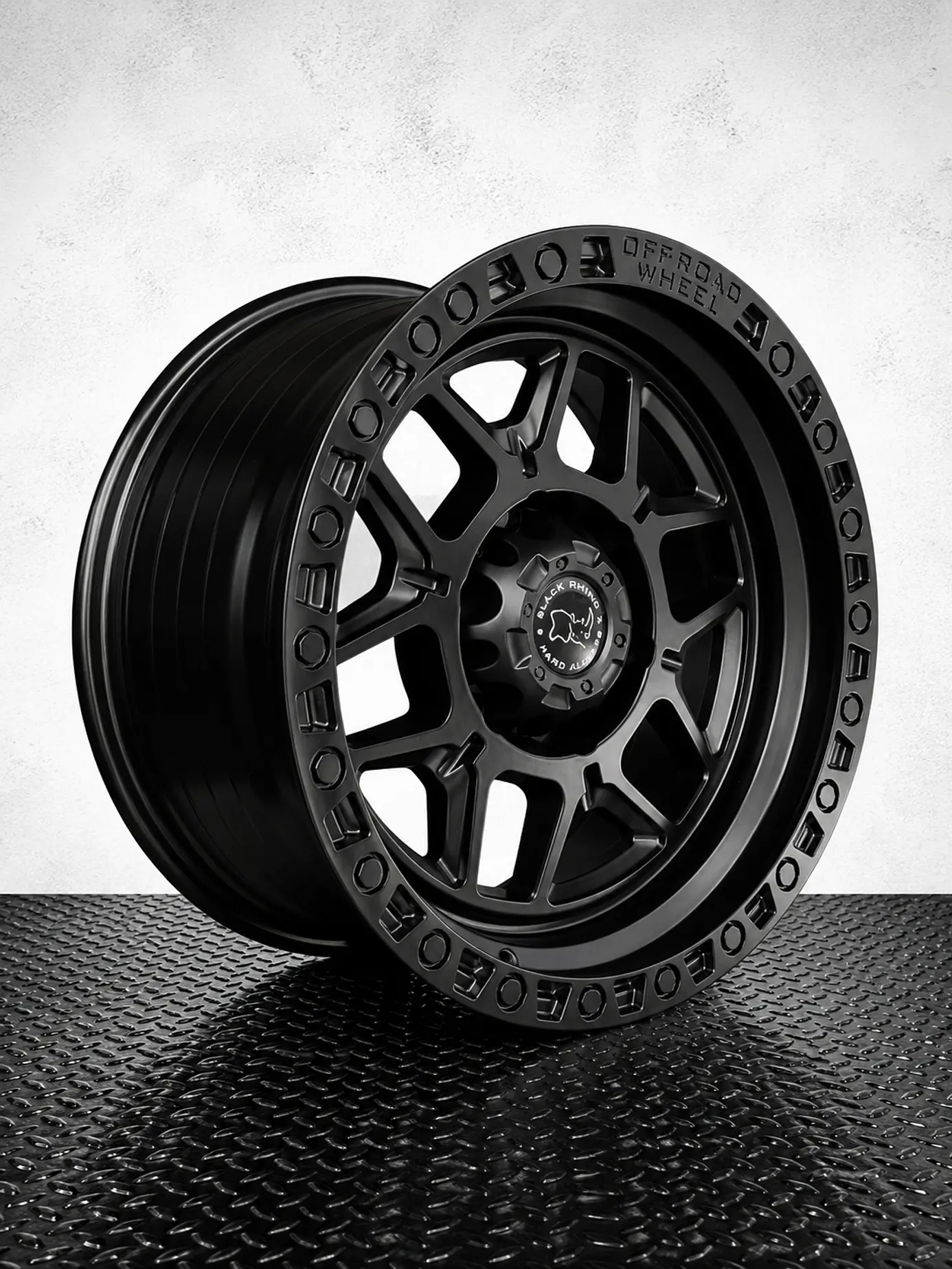 LLANTAS 17X9 6X139 ET 0 BLACK RHINO NEGRO MATE 1