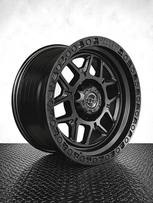 llanta 17x9 6x139.7 et 0 black rhino negro mate ( 4 llantas )