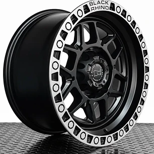 LLANTAS 17X9 6X114 ET 10 BLACKRHINO NEGRO/CROMADO ( 4 LLANTAS )