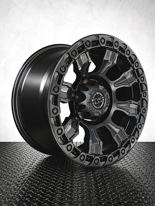 LLANTAS 16X8 6X139 ET 0 BLACKRHINO NEGRO MATE