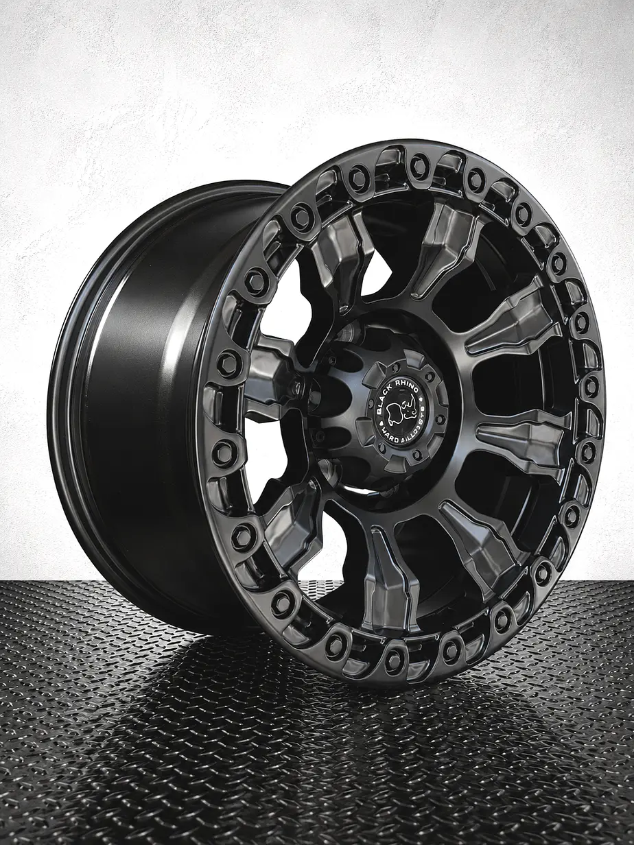 LLANTAS 16X8 6X139 ET 0 BLACKRHINO NEGRO MATE 1
