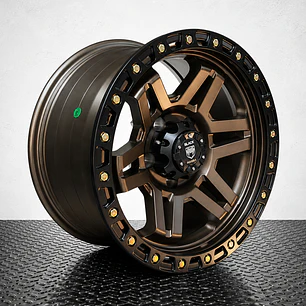 LLANTA 17X9 5X127 ET -12 BLACK MAMBA BRONCE
