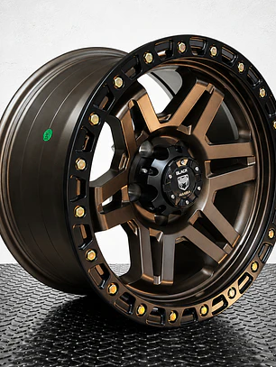 LLANTA 17X9 5X127 ET -12 BLACK MAMBA BRONCE
