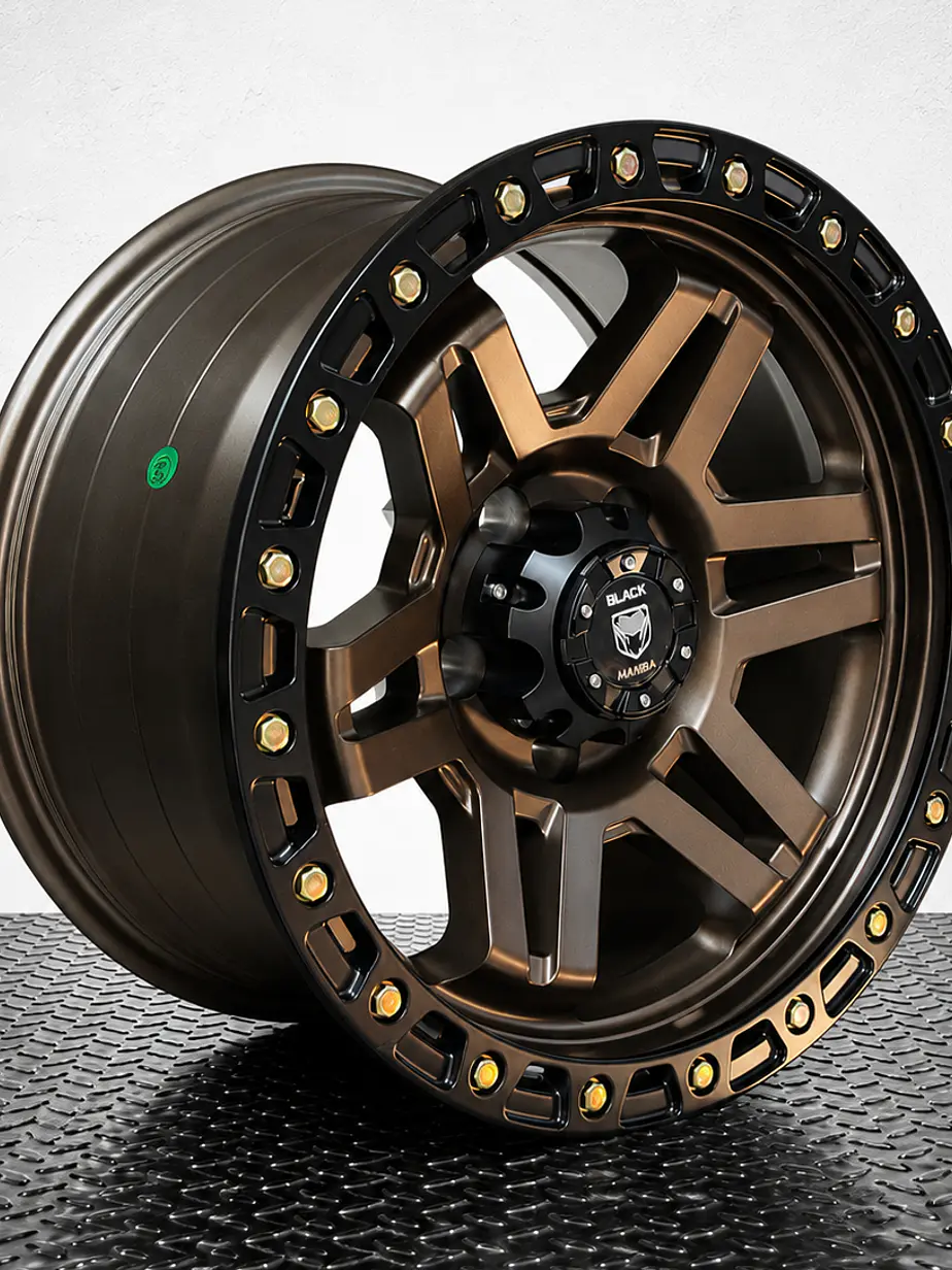 LLANTA 17X9 5X127 ET -12 BLACK MAMBA BRONCE 1
