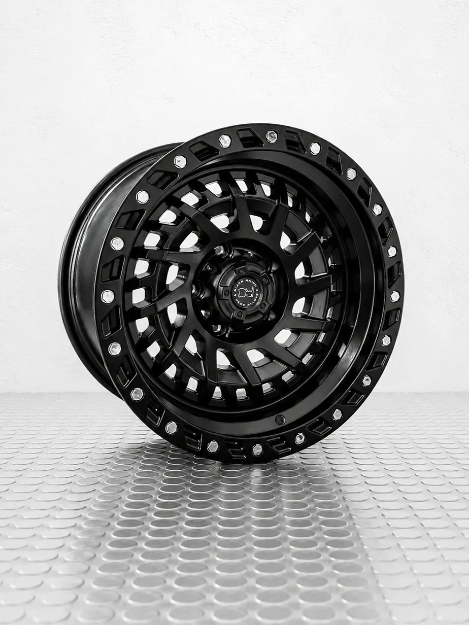 Llantas 17x9 5x114.3  Black Rhino ET 0 Negro Mate  1