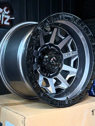 LLANTAS 16X10 6X139 ET -25 FUEL GRIS GLOSS ( 4 llantas )