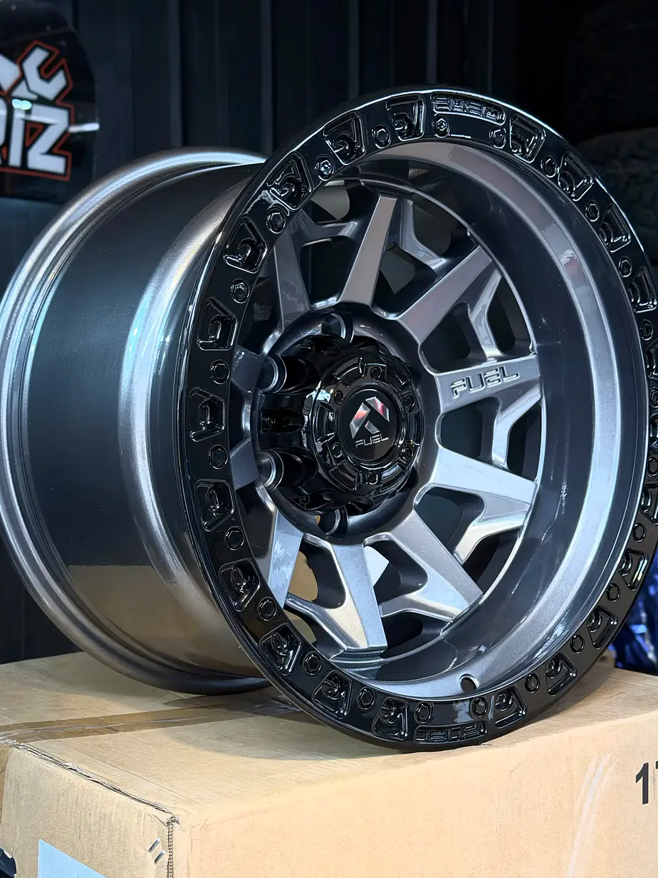 LLANTAS 16X10 6X139 ET -25 FUEL GRIS GLOSS 2