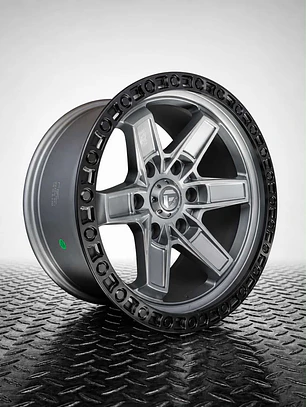 Llantas 17x9.0 6X139.7  ET-12 FUEL GRIS ( 4 LLANTAS ) 