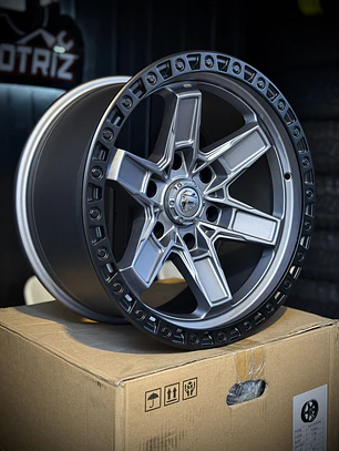 Llantas 17x9.0 6X139.7  ET-12 FUEL GRIS ( 4 LLANTAS ) 