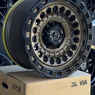llanta 17x9 6x139.7 et0 blackrhino bronce ( 4 llantas )