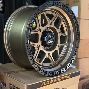 llantas 17x9 6x139.7 et 0 blackrhino bronce ( 4 llantas)