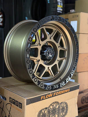 llantas 17x9 6x139.7 et 0 blackrhino bronce ( 4 llantas)
