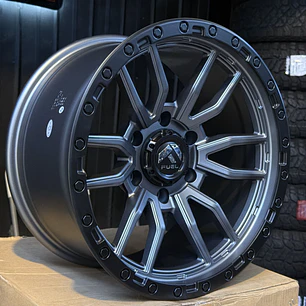 Llantas 17x9.0 6X139.7  ET-12 Fuel Gris ( 4 LLANTAS )