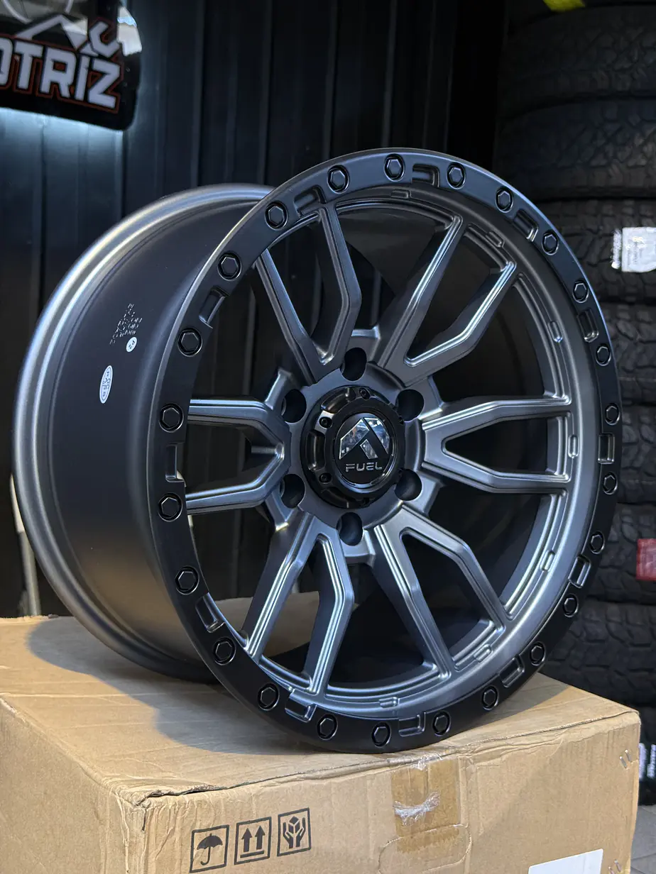 Llantas 17x9.0 6X139.7  ET-12 Fuel Gris ( 4 LLANTAS ) 1