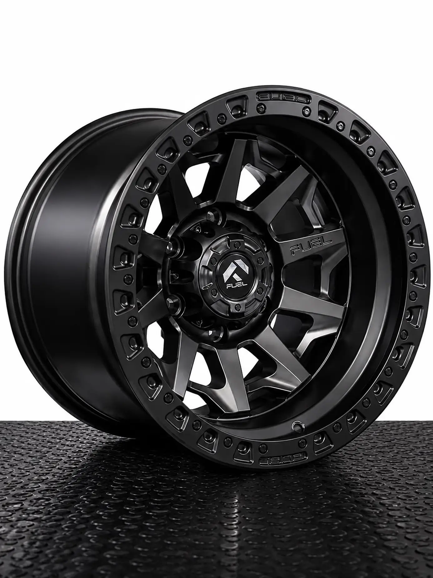 Llantas 16x10 6x139.7 NEGRA -25 FUEL  ( 4 LLANTAS ) 2