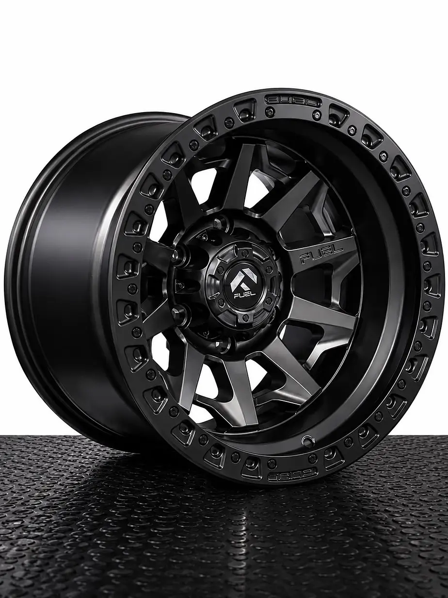 Llantas 16x10 6x139.7 NEGRA -25 FUEL  ( 4 LLANTAS ) 2