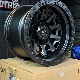 Llantas 16x10 6x139.7 NEGRA -25 FUEL  ( 4 LLANTAS )