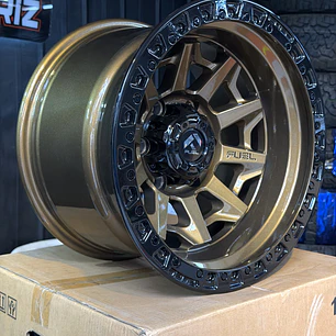 LLANTAS 16X10 6X139 ET-25 FUEL BRONCE GLOSS ( 4 llantas )