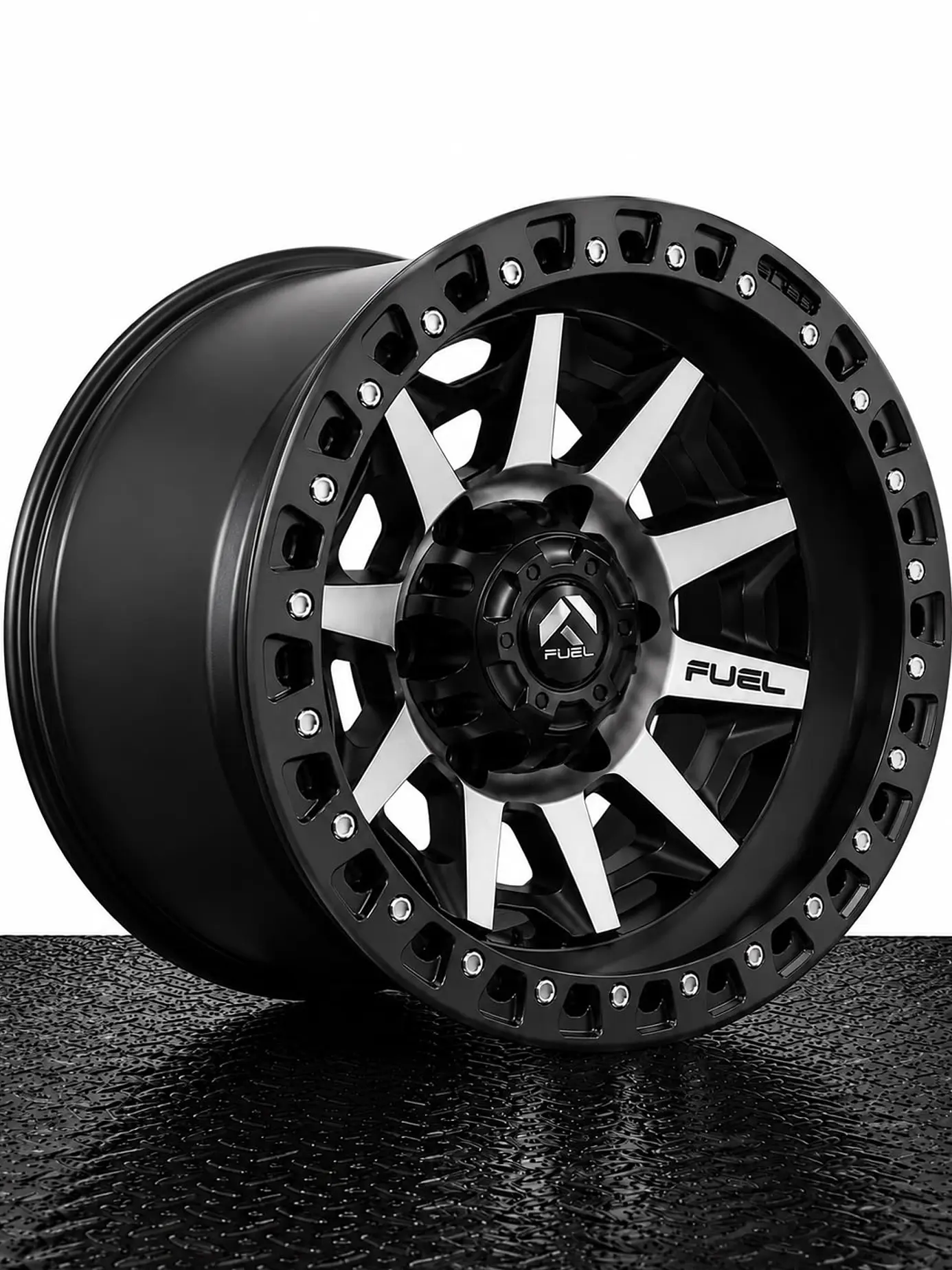 16x10 6X139.7 FUEL ET -25 NEGRO MATE ( 4 LLANTAS ) 1