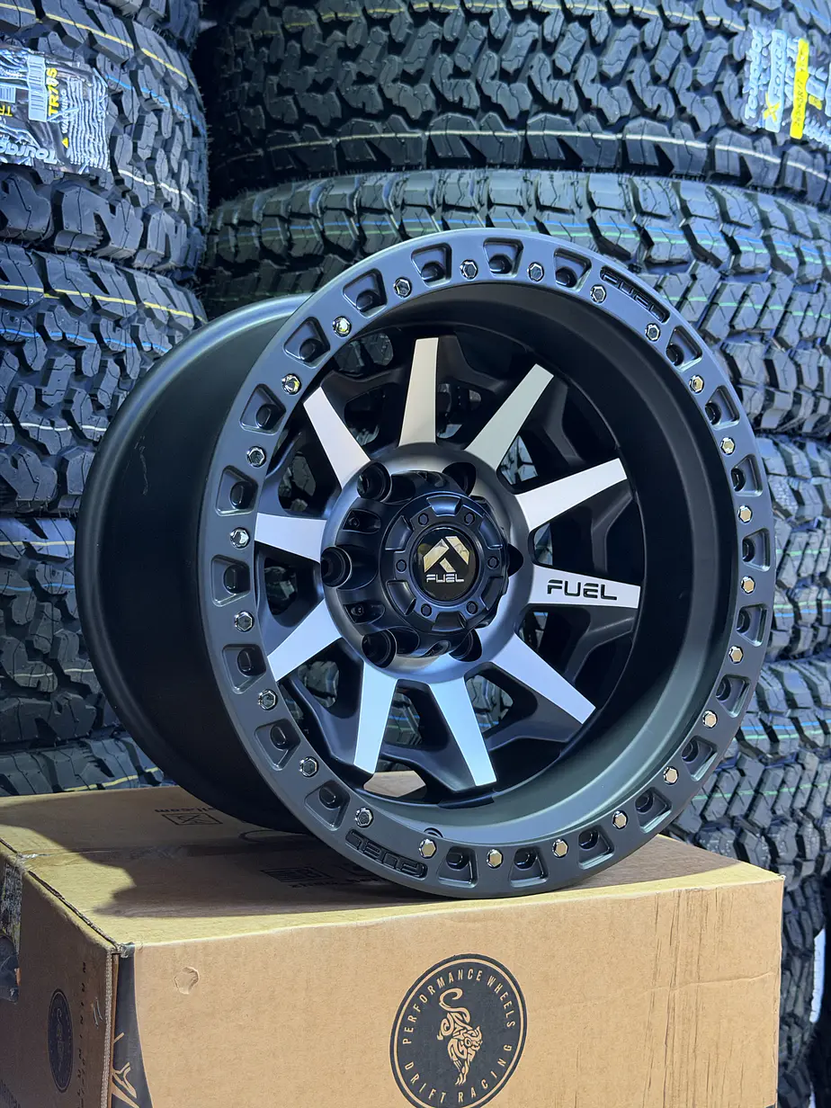 16x10 6X139.7 FUEL ET -25 NEGRO MATE ( 4 LLANTAS ) 2