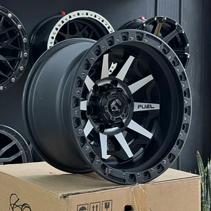 16x10 6X139.7 FUEL ET -25 NEGRO MATE ( 4 LLANTAS )