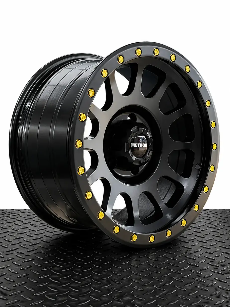 LLANTAS 17X9 5X127 ET -12 NEGRO MATE ( 4 LLANTAS ) 1
