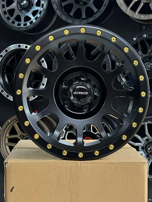LLANTAS 17X9 5X127 ET -12 NEGRO MATE ( 4 LLANTAS )