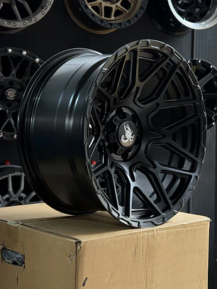 LLANTAS 17X9 6X114 ET -12 ESCORPION NEGRO MATE (4 LLANTAS)