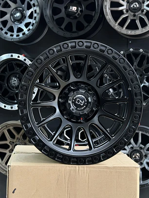 llantas 17x9 6x139.7 blackrhino et 0 negro mate (4 llantas)