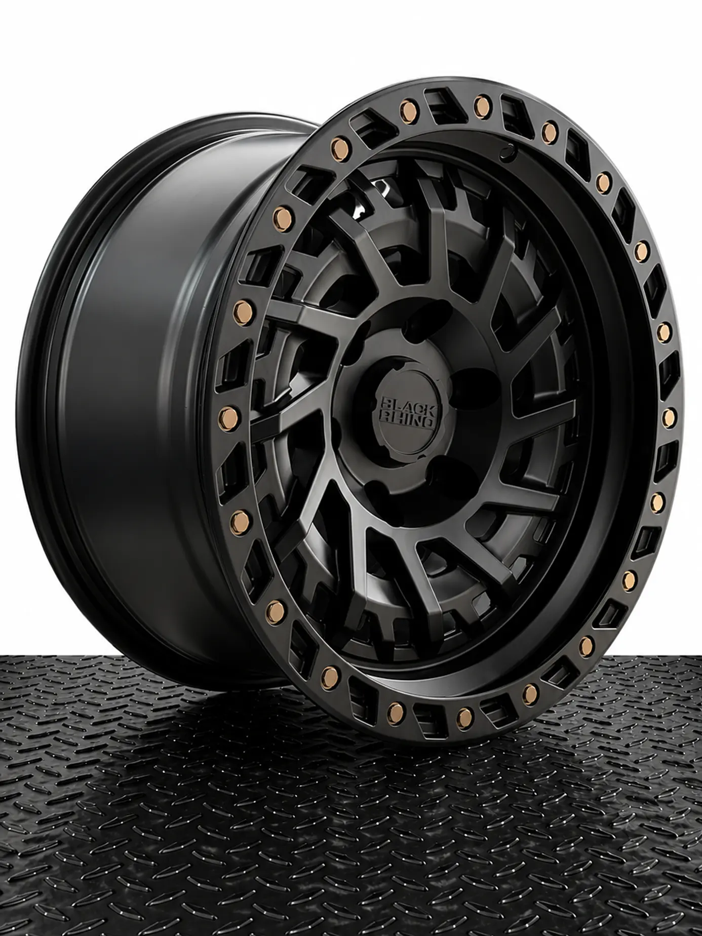 LLANTAS 17X9 6X139.7 ET -10 BLACKRHINO NEGRO MATE (4 LLANTAS ) 1