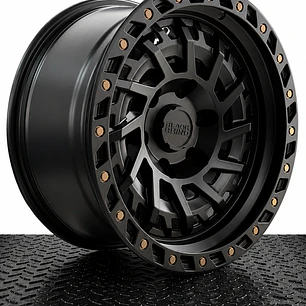 llanta 17x9 6x139.7 et -10 blackrhino negro mate (4 llantas )