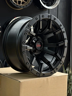 LLANTAS 17X9 5X127 AMS  ET -15 NEGRO MATE ( 4 LLANTAS )