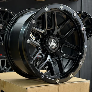 LLANTA 17X9 6X139.7 ET -10 RAXER BLACK MATE ( 4 LLANTAS )