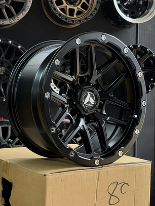 llanta 17x9 6x139.7 et -10 raxer black mate ( 4 llantas )