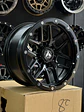 LLANTA 17X9 6X139.7 ET -10 RAXER BLACK MATE ( 4 LLANTAS ) - Miniatura 2