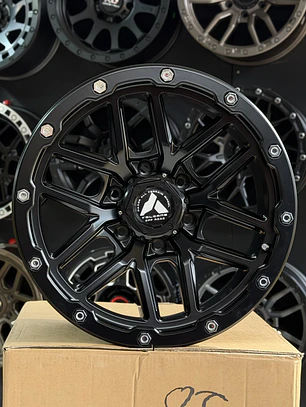 llanta 17x9 6x139.7 et -10 raxer black mate ( 4 llantas )