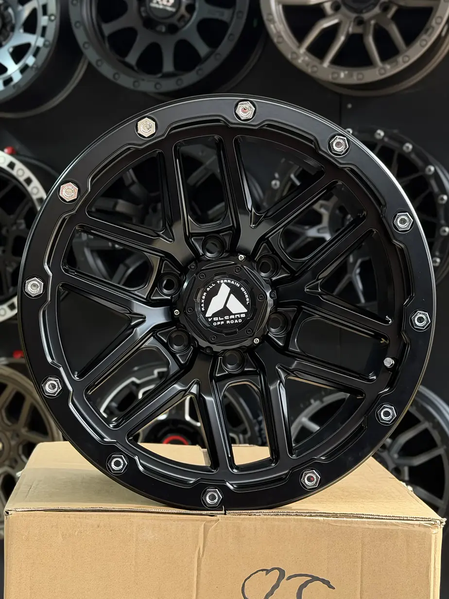 LLANTA 17X9 6X139.7 ET -10 RAXER BLACK MATE ( 4 LLANTAS ) 3