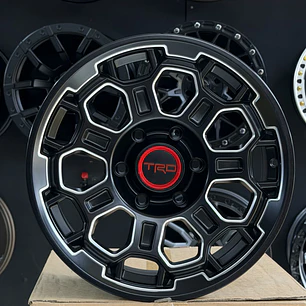 llanta 17x8 6x139.7 et 5 negro mate trd ( 4 llantas )