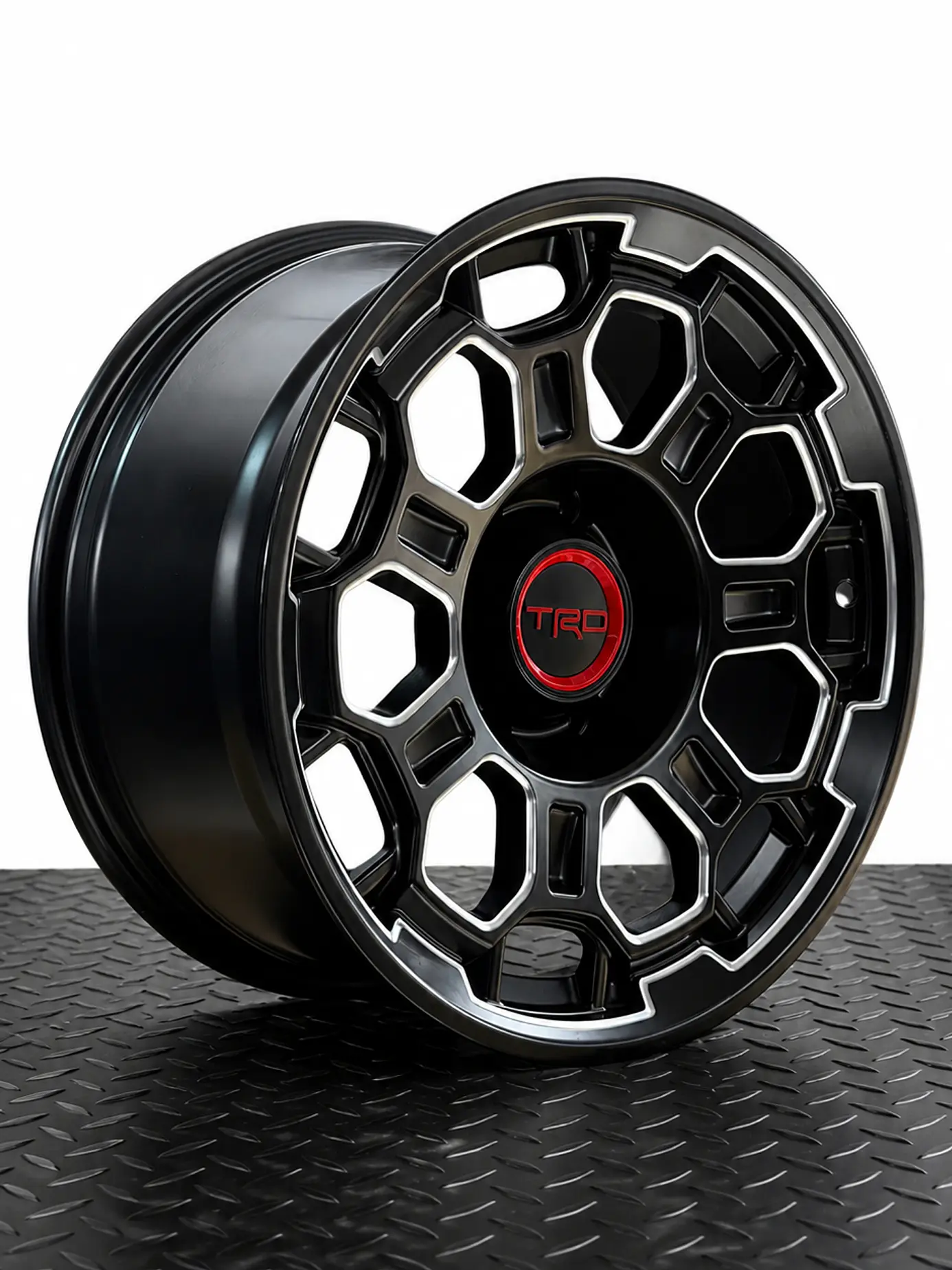 LLANTAS 17X8 6X139.7 ET 5 NEGRO MATE TRD ( 4 LLANTAS ) 1