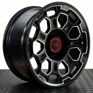 llanta 17x8 6x139.7 et 5 negro mate trd ( 4 llantas )