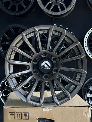 llantas 17x9 6x139.7 fuel et 0 bronce ( 4 llantas )