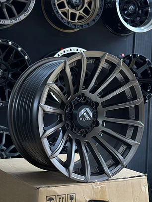 llantas 17x9 6x139.7 fuel et 0 bronce ( 4 llantas )