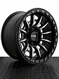LLANTAS 17X9 6X139.7 KMC ET -10 NEGRO - CROMADO ( 4 LLANTAS ) - Miniatura 1